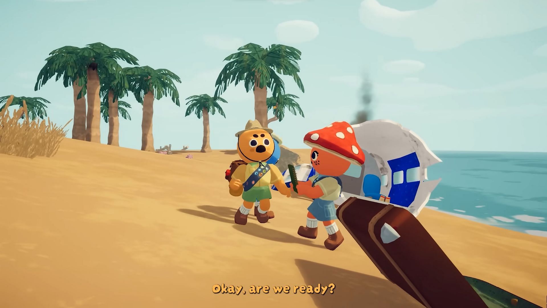 Cooked Coconuts do you a solid for stamina buildup (Image via Aggro Crab, Landfall)